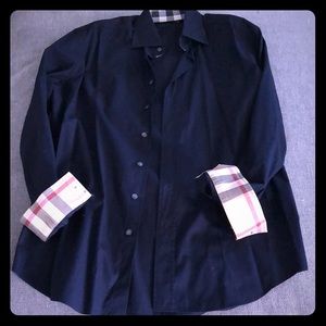 Burberry Brit Navy Blue Button Down